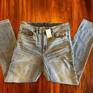 New JCrew 10” High Waist Skinny Jeans; size 29